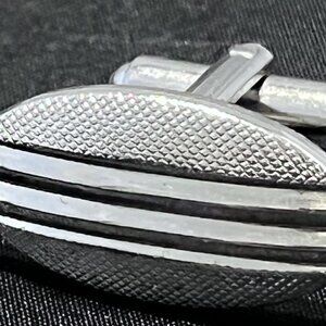 Silver Tone Cuff Links